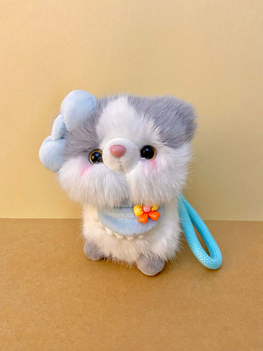 Adorable Cat Plush Keychain & Bag Charm