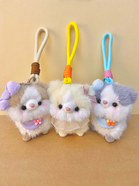Adorable Cat Plush Keychain & Bag Charm