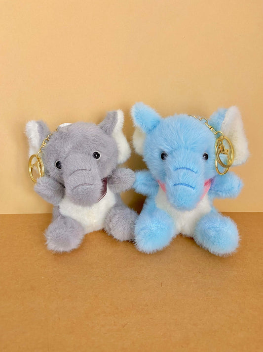 Cute Elephant Plush Keychain & Bag Charm