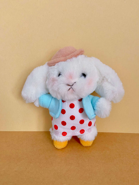 Cute Fuzzy Rabbit Plush Keychain & Bag Charm